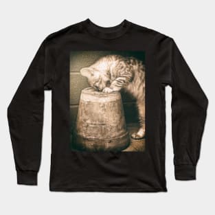 Cat curiosity Long Sleeve T-Shirt